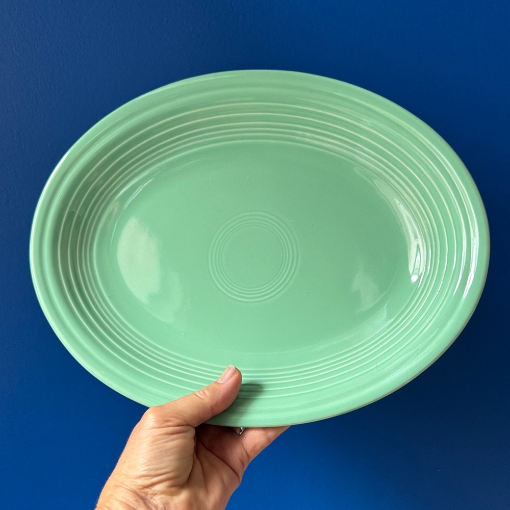 Fiestaware Sea Mist 11.5” Oval Serving Platter